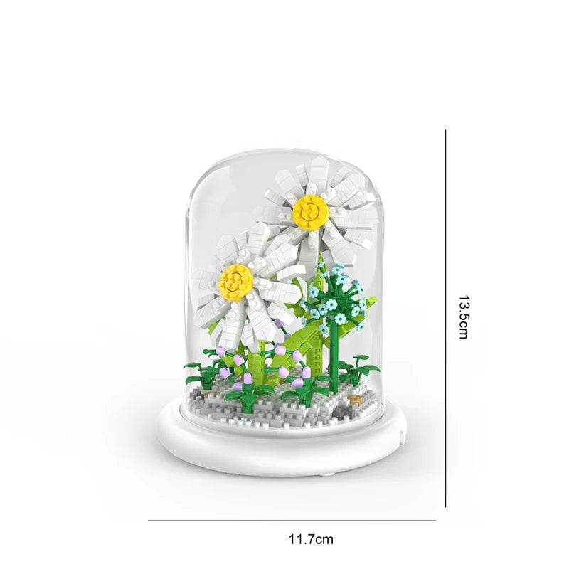 Premium Block Flower Bouquet Desktop Decoration For Kids - ToylandEU