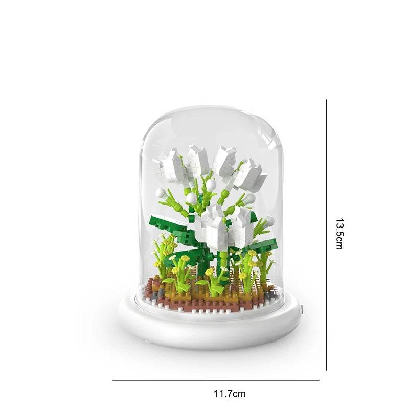 Premium Block Flower Bouquet Desktop Decoration For Kids - ToylandEU