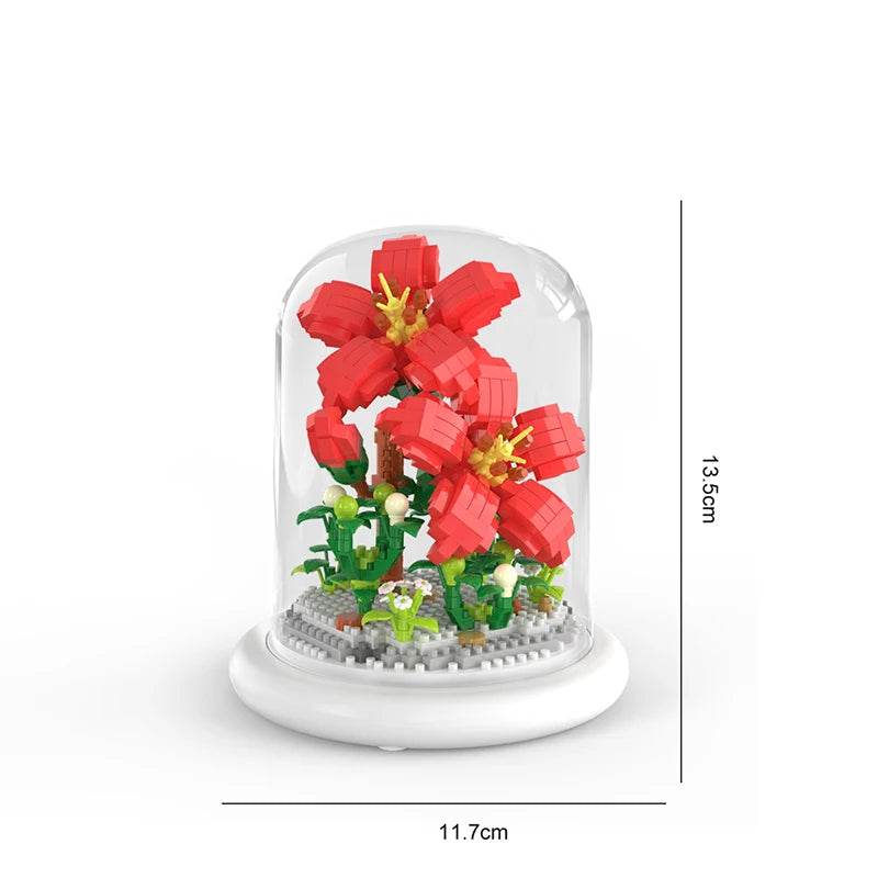 Premium Block Flower Bouquet Desktop Decoration For Kids - ToylandEU