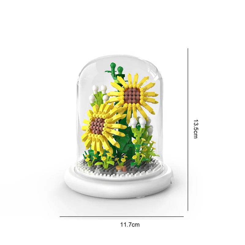 Premium Block Flower Bouquet Desktop Decoration For Kids - ToylandEU