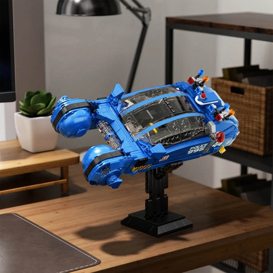 Premium Blocks Kit Blue Spinner Vehicle Display Sci Fi Fans - ToylandEU