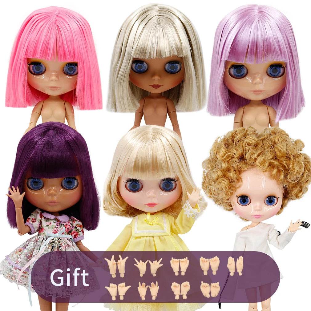 Premium Blyth Doll One Sixth Tan Skin Glossy Face Collectors - ToylandEU