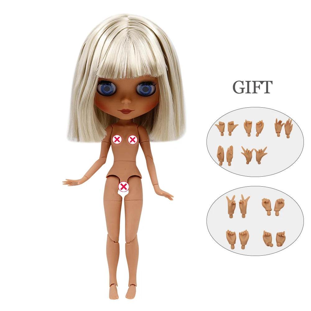 Premium Blyth Doll One Sixth Tan Skin Glossy Face Collectors - ToylandEU