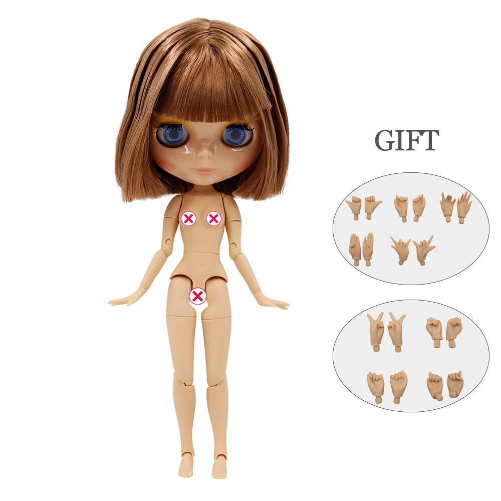 Premium Blyth Doll One Sixth Tan Skin Glossy Face Collectors - ToylandEU