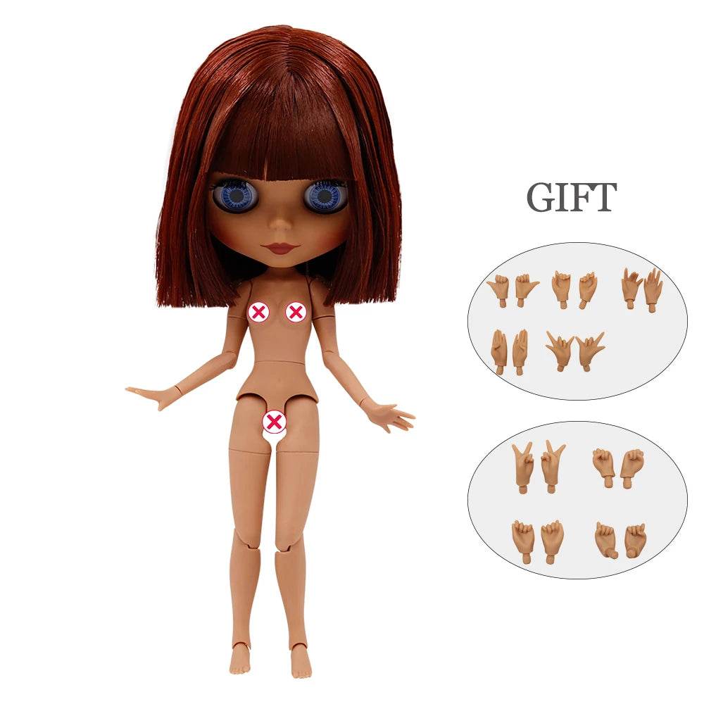 Premium Blyth Doll One Sixth Tan Skin Glossy Face Collectors - ToylandEU