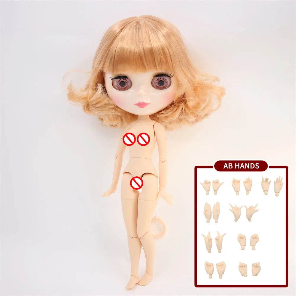 Premium Blyth Doll One Sixth Tan Skin Glossy Face Collectors - ToylandEU