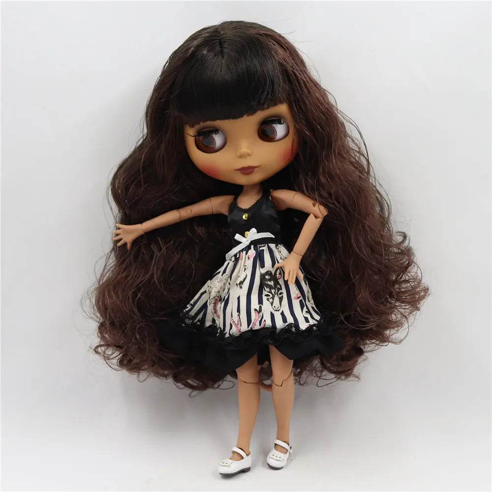 Premium Blythe Doll Matte Face Jointed Body For Collectors - ToylandEU