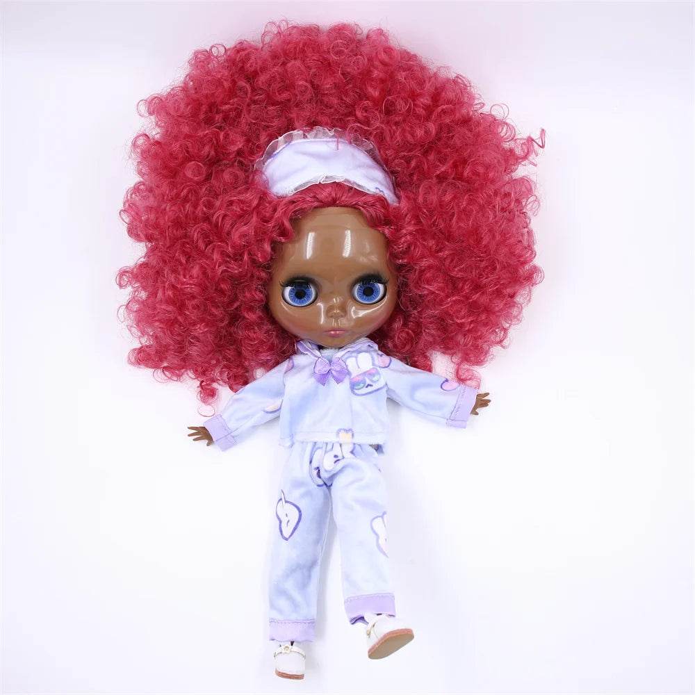 Premium Blythe Doll Super Dark Skin Afro Hair For Girls - ToylandEU