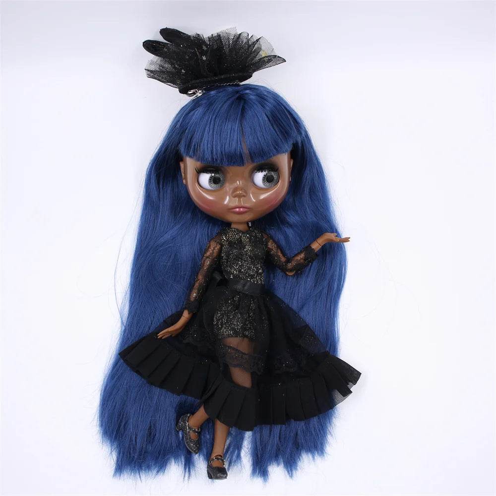 Premium Blythe Doll Super Dark Skin Afro Hair For Girls - ToylandEU