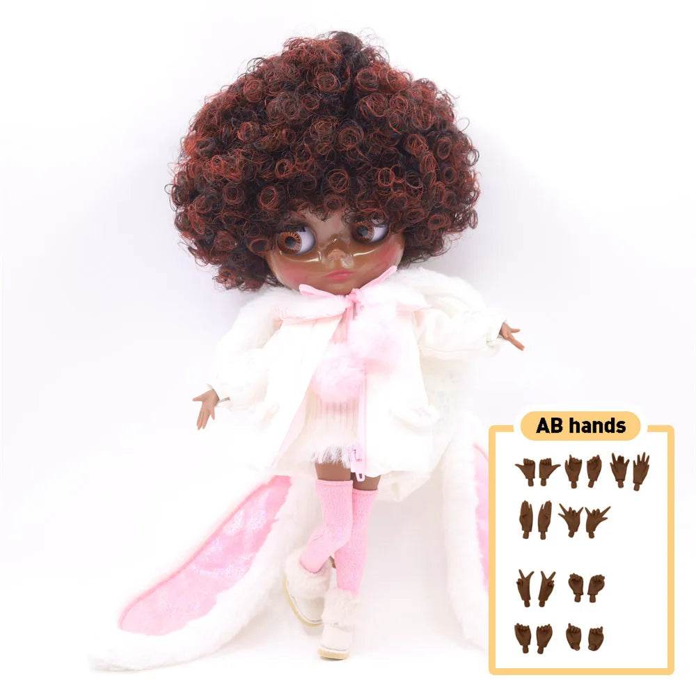 Premium Blythe Doll Super Dark Skin Afro Hair For Girls - ToylandEU
