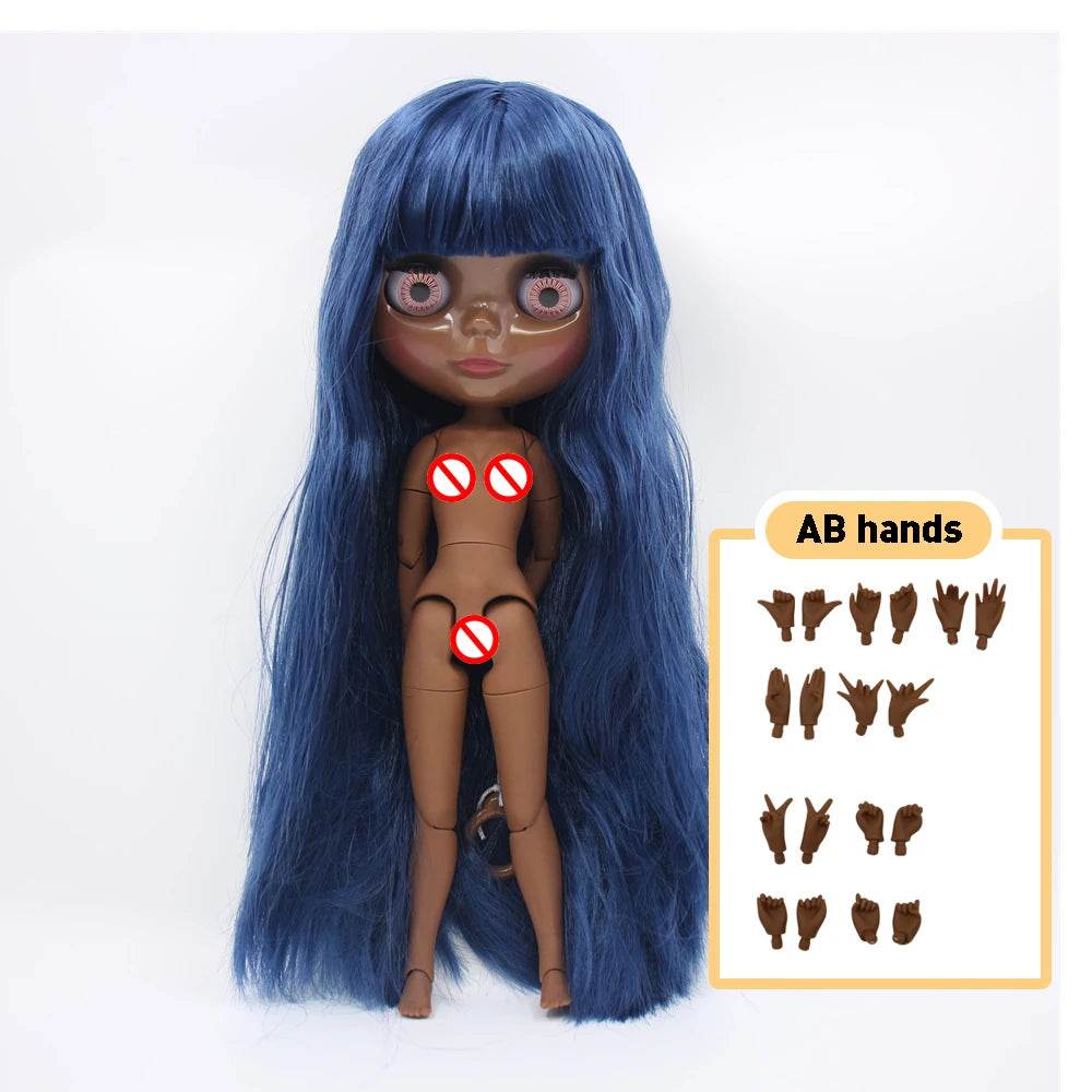 Premium Blythe Doll Super Dark Skin Afro Hair For Girls - ToylandEU
