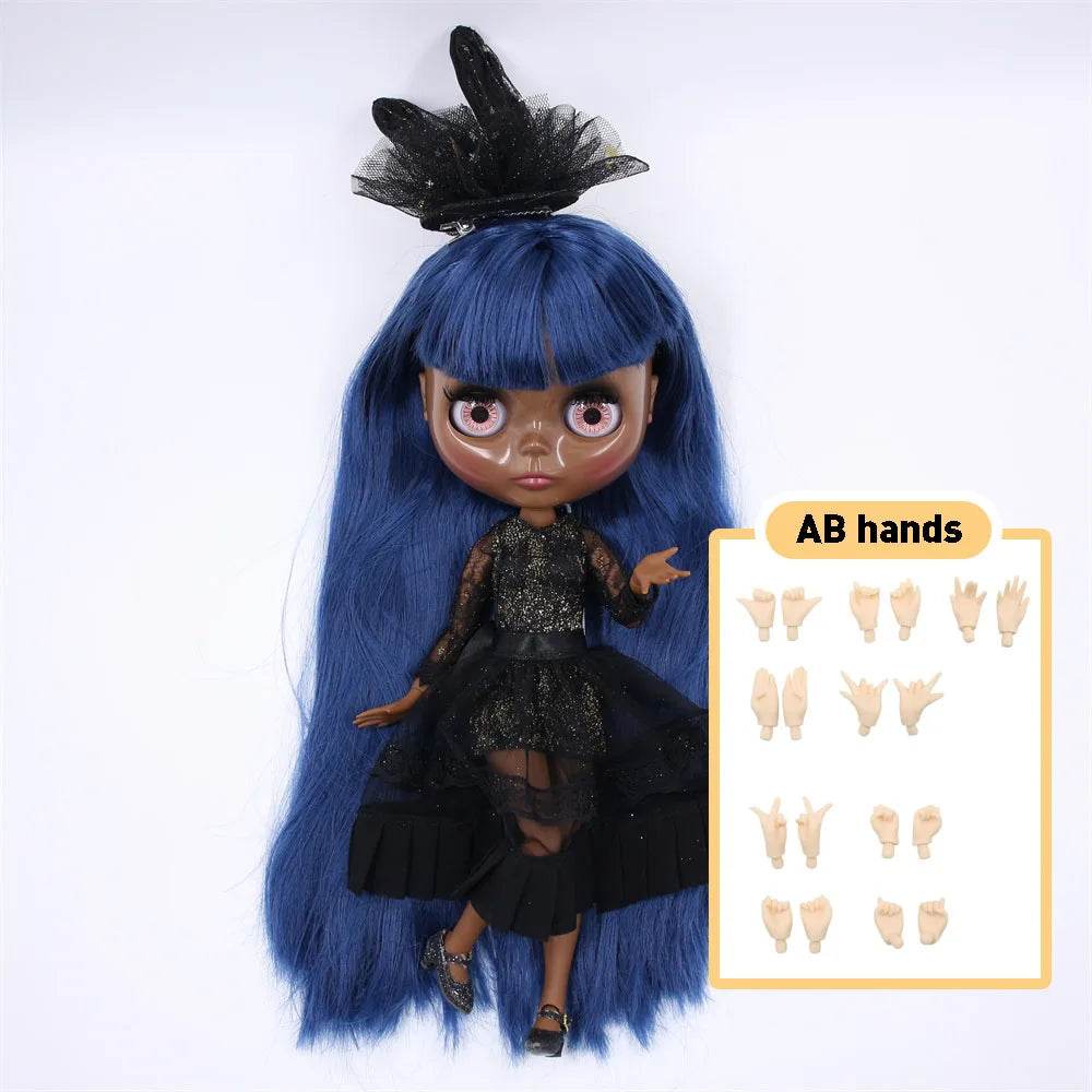 Premium Blythe Doll Super Dark Skin Afro Hair For Girls - ToylandEU