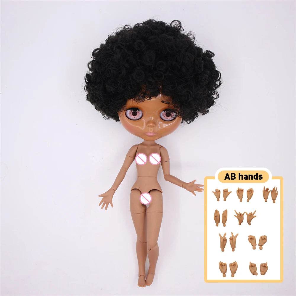 Premium Blythe Doll Super Dark Skin Afro Hair For Girls - ToylandEU