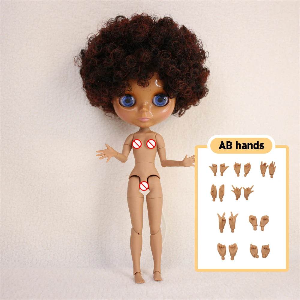 Premium Blythe Doll Super Dark Skin Afro Hair For Girls - ToylandEU