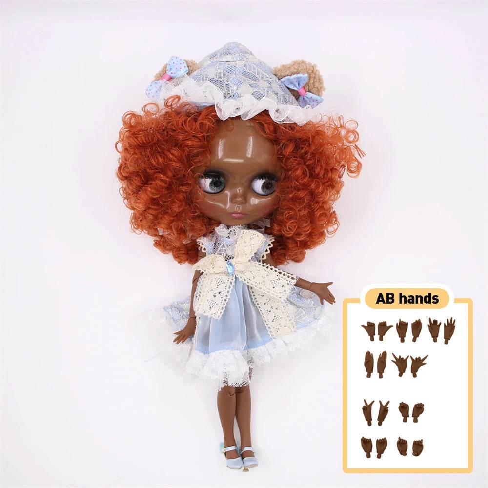 Premium Blythe Doll Super Dark Skin Afro Hair For Girls - ToylandEU