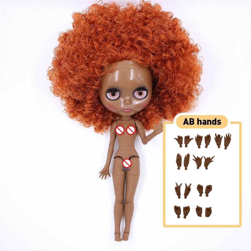 Premium Blythe Doll Super Dark Skin Afro Hair For Girls - ToylandEU