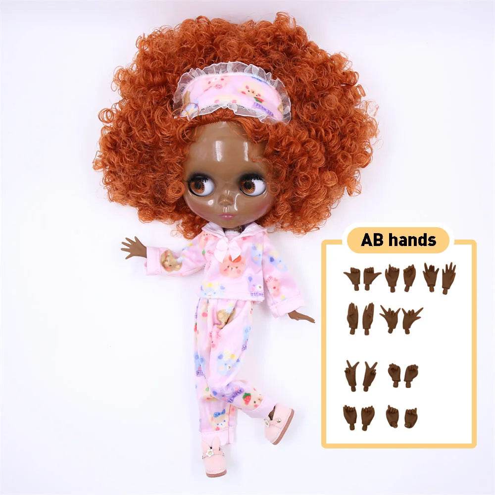 Premium Blythe Doll Super Dark Skin Afro Hair For Girls - ToylandEU