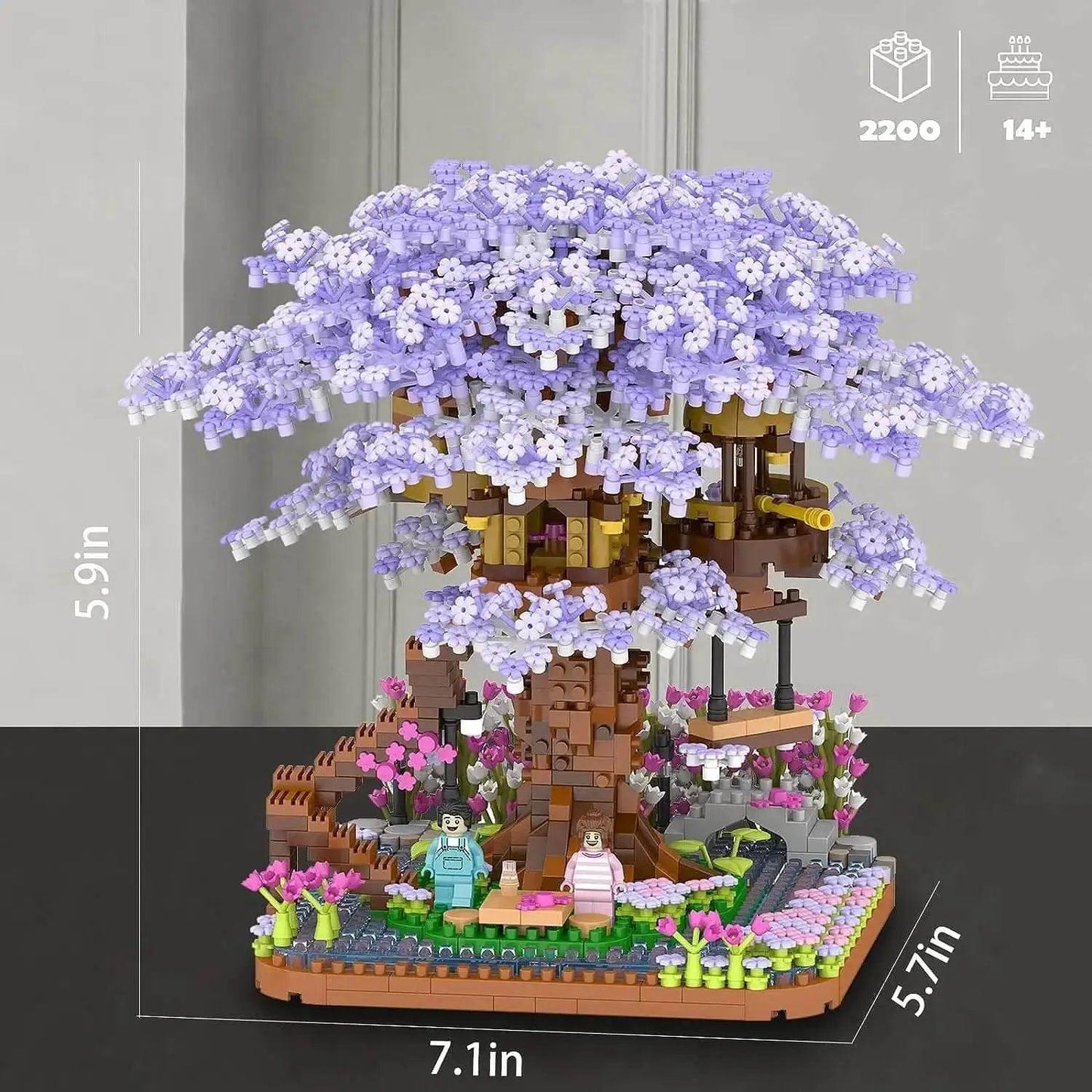  Premium Bonsai Architecture Set Pink Sakura Toyland EU -  ToylandEU™