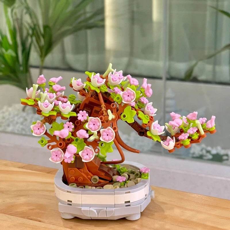 Premium Bonsai Blocks 462PCS Cherry Blossom Tree Decor - ToylandEU