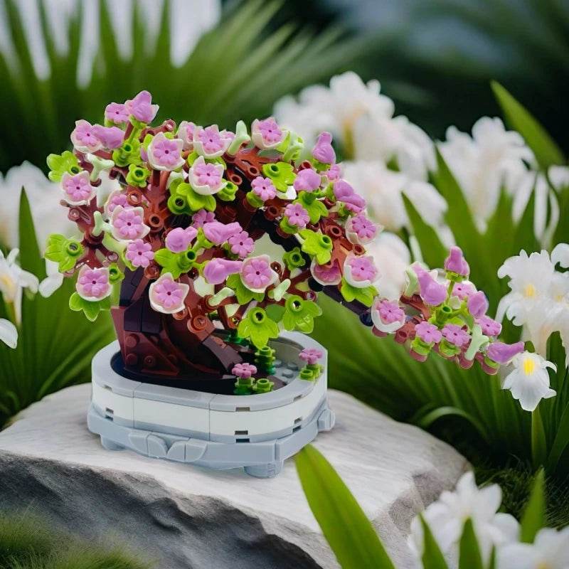 Premium Bonsai Blocks 462PCS Cherry Blossom Tree Decor - ToylandEU