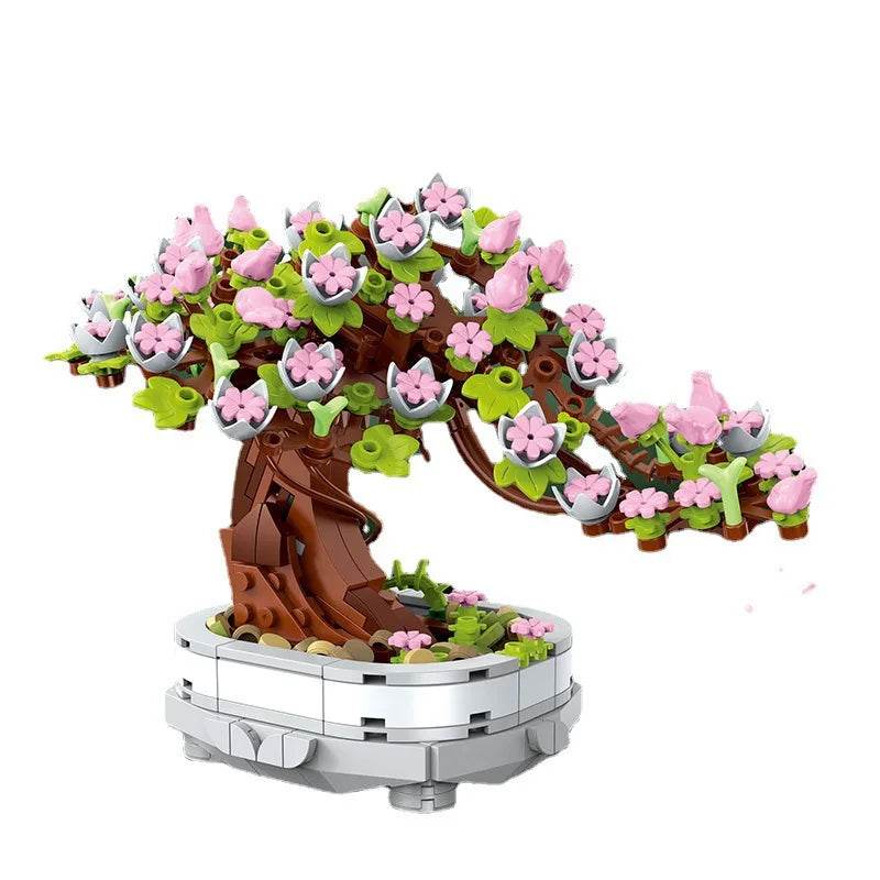 Premium Bonsai Blocks 462PCS Cherry Blossom Tree Decor - ToylandEU