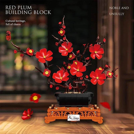 Premium Bonsai Building Blocks Plum Blossom For Children - ToylandEU