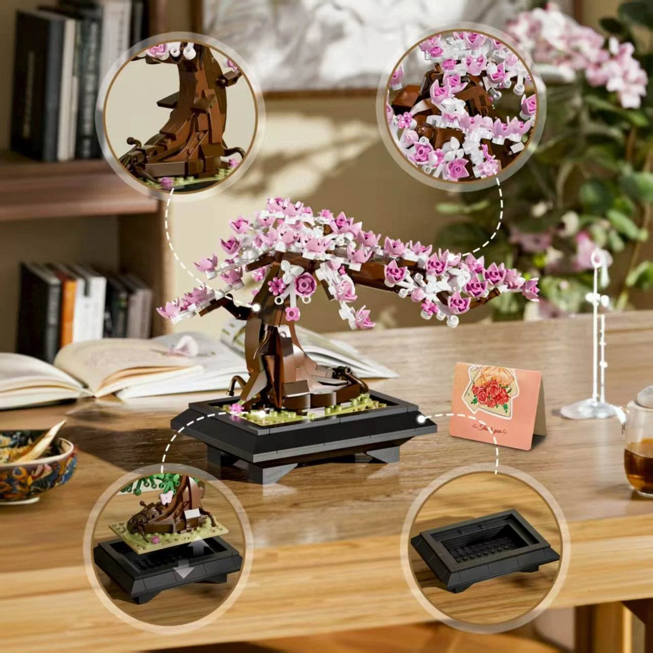 Premium Bonsai Tree Building Set 4 In 1 Four Seasons Kids - ToylandEU