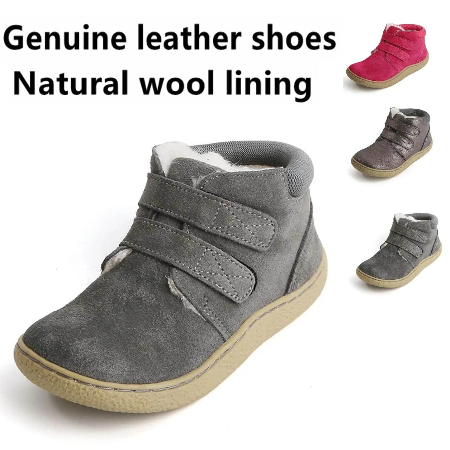 Premium Boots Genuine Leather Winter Snow Unisex Toddlers - ToylandEU