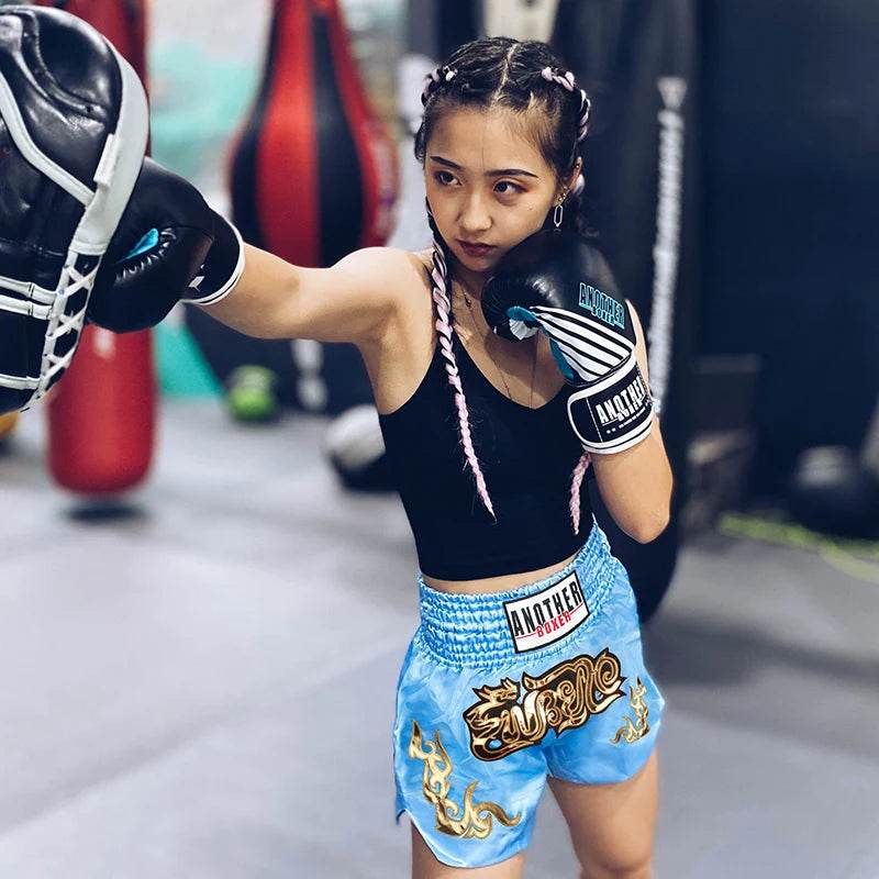 Premium Boxing Fight Shorts Patchwork Color Slim Cut Unisex - ToylandEU