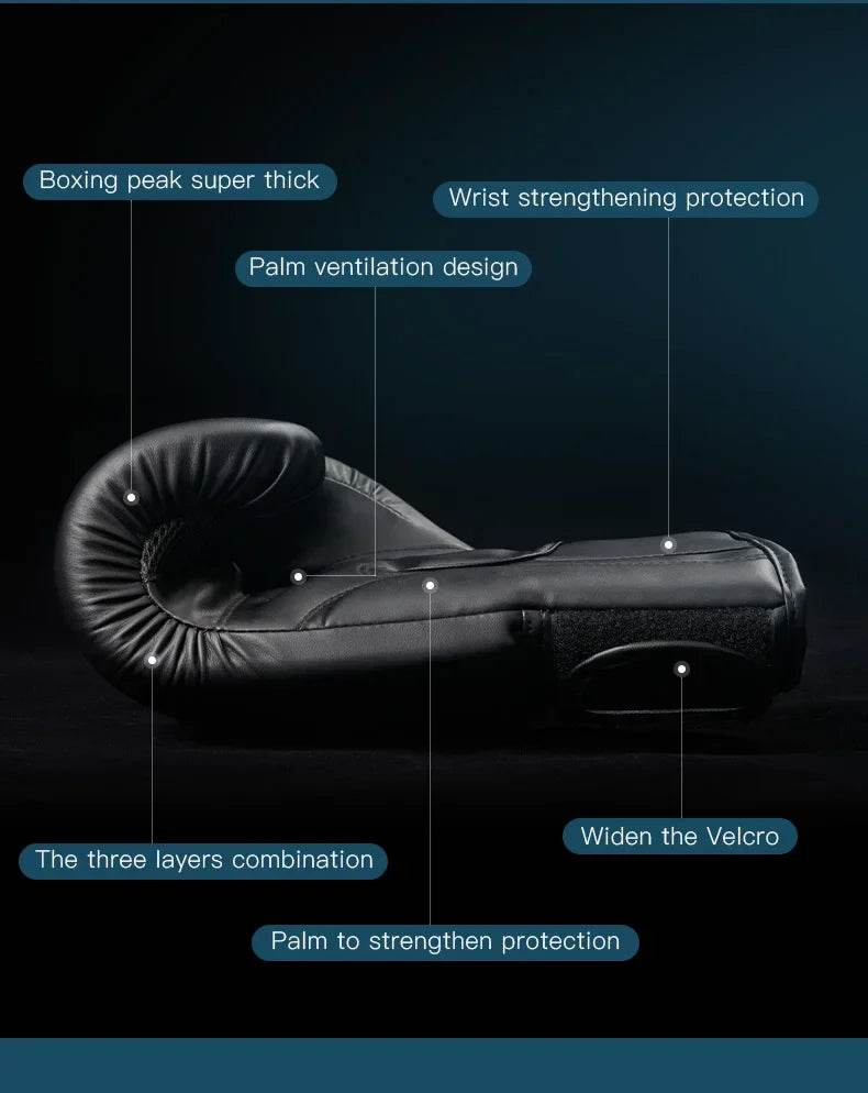 Premium Boxing Gloves 8 To 16 Oz Unisex Muay Thai Training - ToylandEU