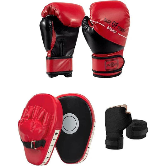 Premium Boxing Gloves And Mitts Set 3 In 1 For Kids - ToylandEU