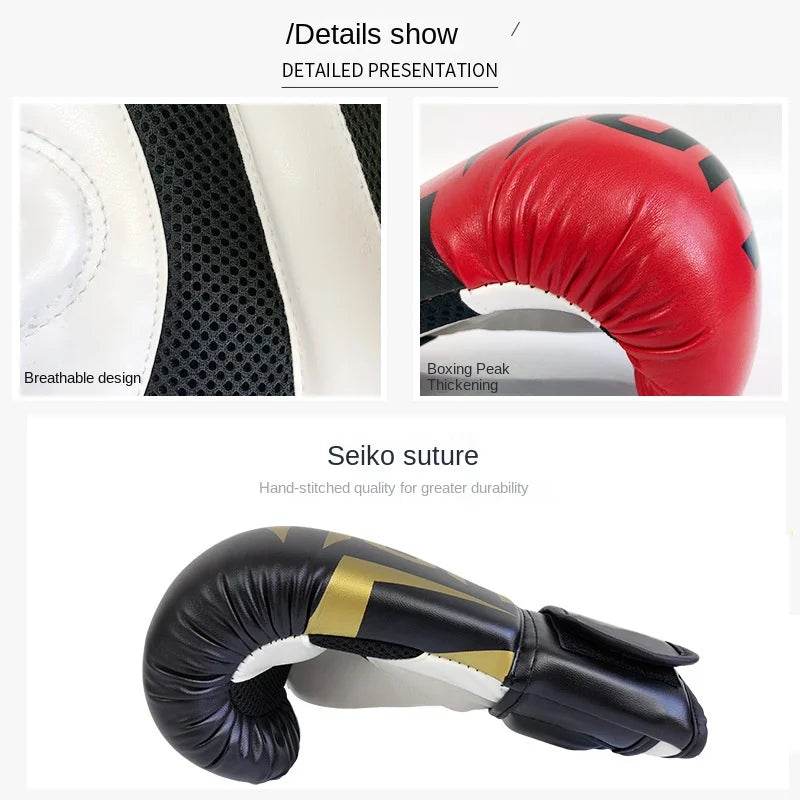 Premium Boxing Gloves Breathable PU Leather For All Ages - ToylandEU