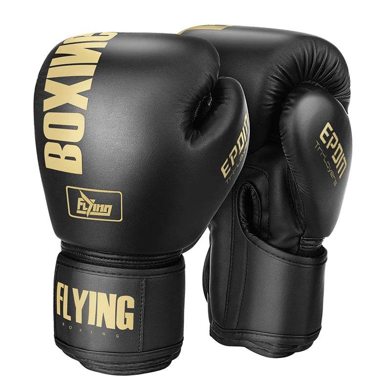 Premium Boxing Gloves PU Leather Muay Thai Unisex Training - ToylandEU