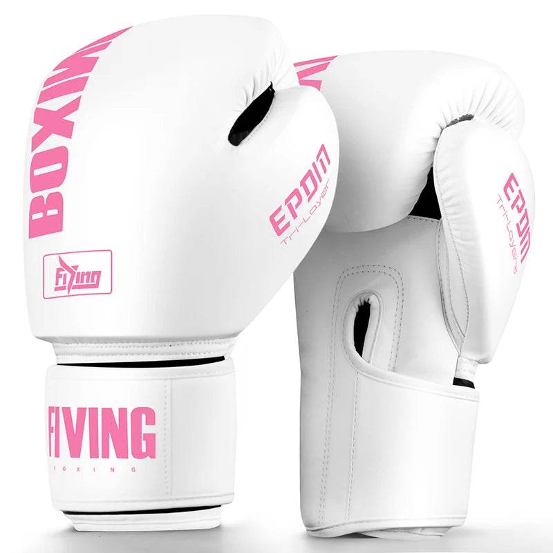 Premium Boxing Gloves PU Leather Muay Thai Unisex Training - ToylandEU