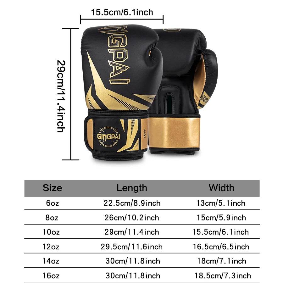Premium Boxing Gloves Unisex Training 6 To 16oz Muay Thai - ToylandEU