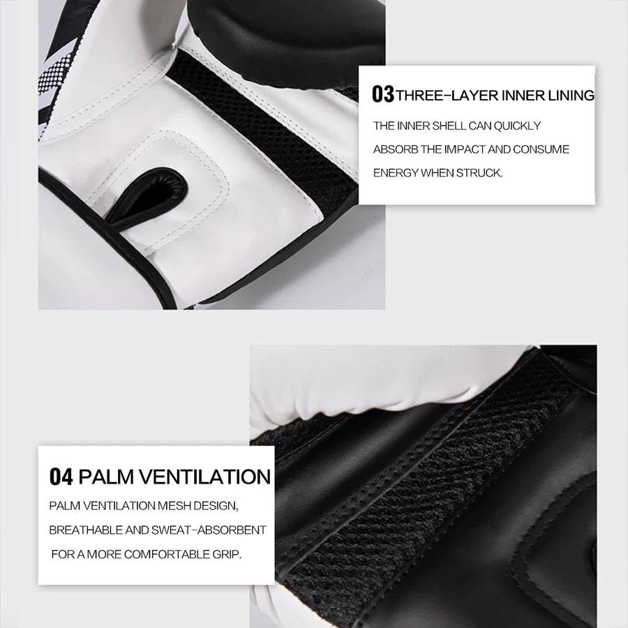 Premium Boxing Gloves Unisex Training 6 To 16oz Muay Thai - ToylandEU