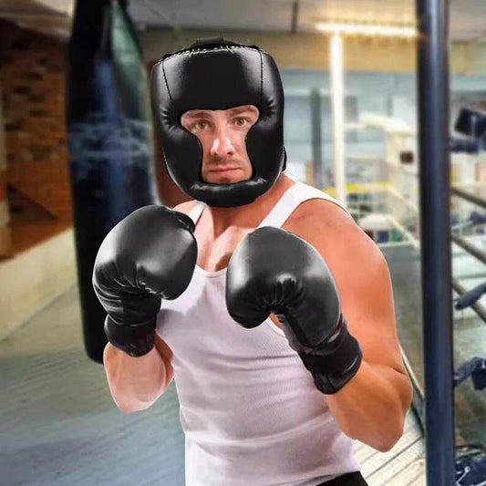 Premium Boxing Headgear PU Leather Exterior For Adults - ToylandEU