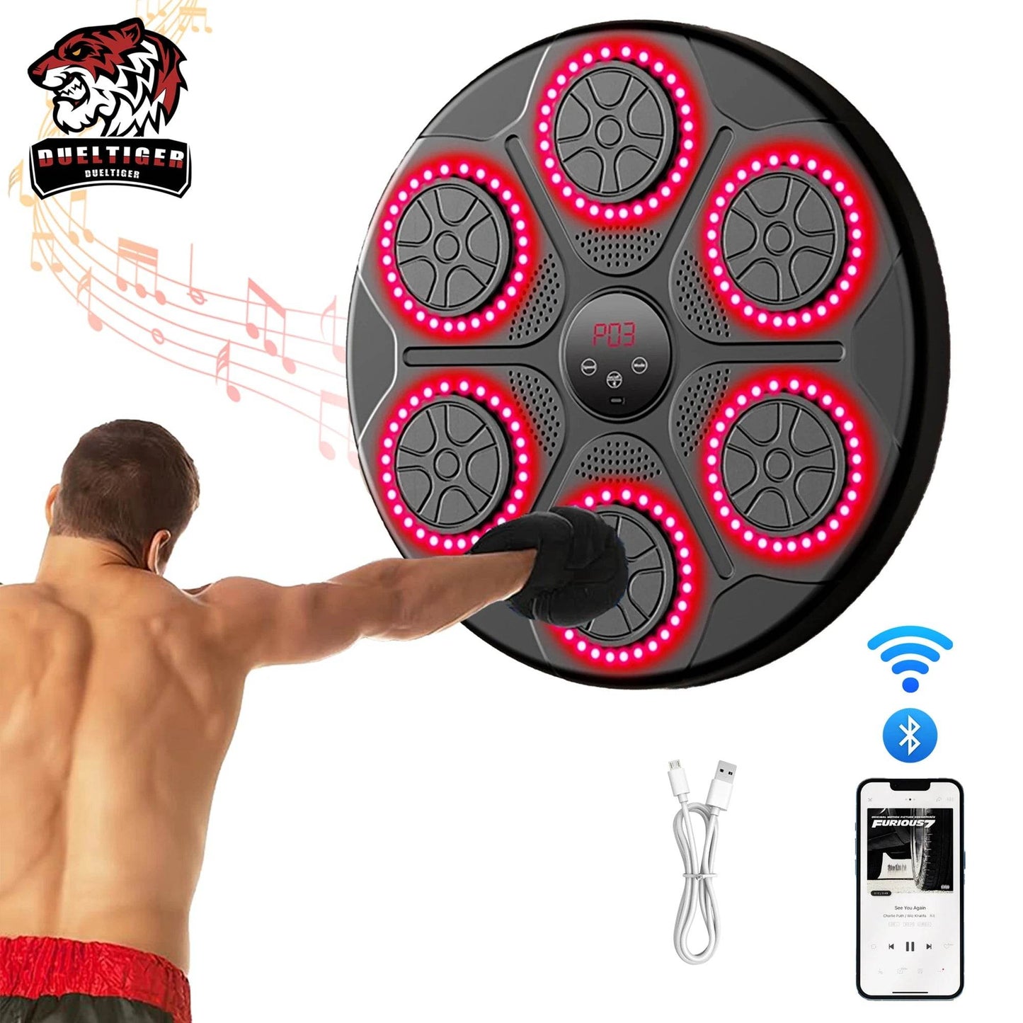 Premium Boxing Machine Smart Bluetooth Home Gym Setup - ToylandEU