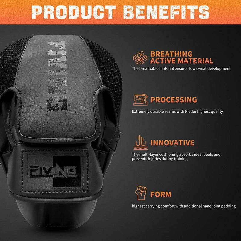 Premium Boxing Pads Curved Leather Mitts For All Ages - ToylandEU