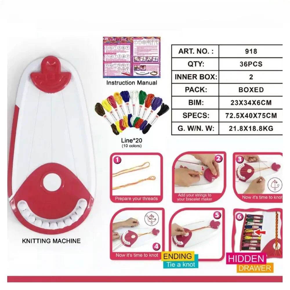 Premium Bracelet Making Kit 28 Pre Cut Threads For Girls - ToylandEU