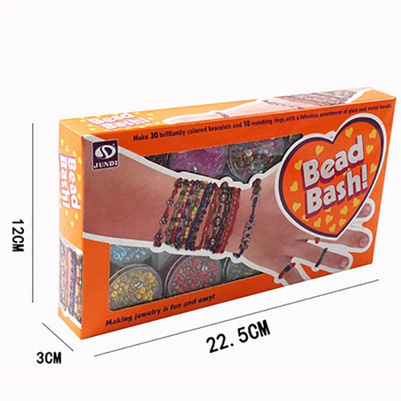 Premium Bracelet Making Kit for Kids Rainbow Beads - ToylandEU