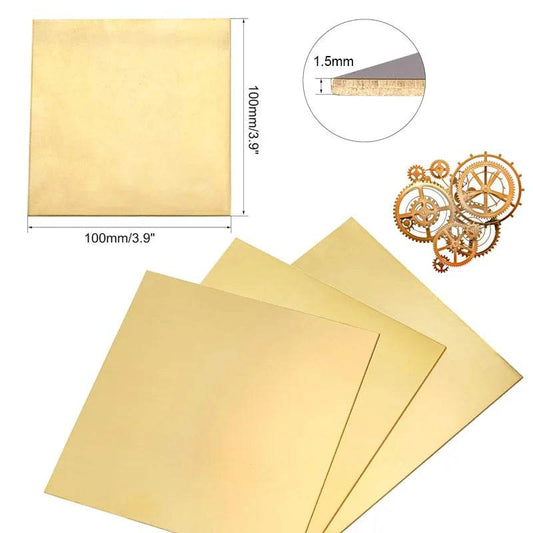 Premium Brass Sheet 0.1 To 8mm Thickness For DIY Projects - ToylandEU