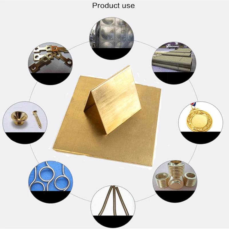 Premium Brass Sheet 0.1 To 8mm Thickness For DIY Projects - ToylandEU