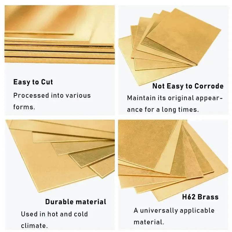  Premium Brass Sheet Metal 0.1 to 8mm Toyland EU -  ToylandEU™