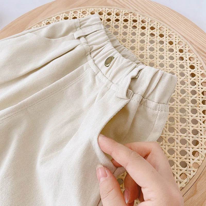 Premium Breathable All Season Kids Pants Elastic Waistband Cotton Unisex For Ages 1 To 6 Years - ToylandEU