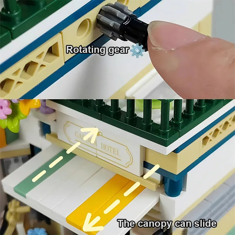 Premium Building Block Architecture Model Three Story Garden Manor Self Locking Bricks For Adults 18 Plus - ToylandEU