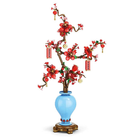 Premium Building Block Bonsai Plum Blossom For Kids - ToylandEU