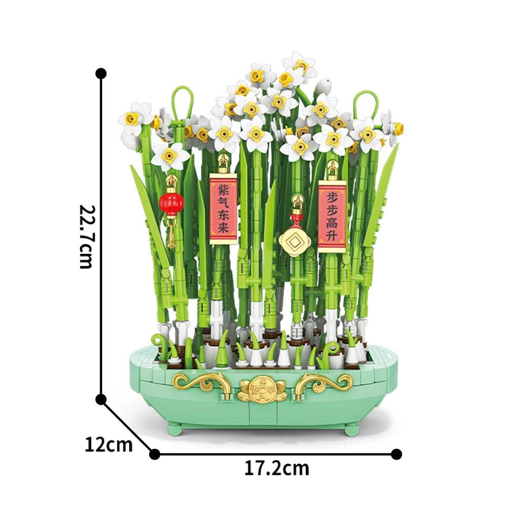 Premium Building Block Bonsai Plum Blossom For Kids - ToylandEU