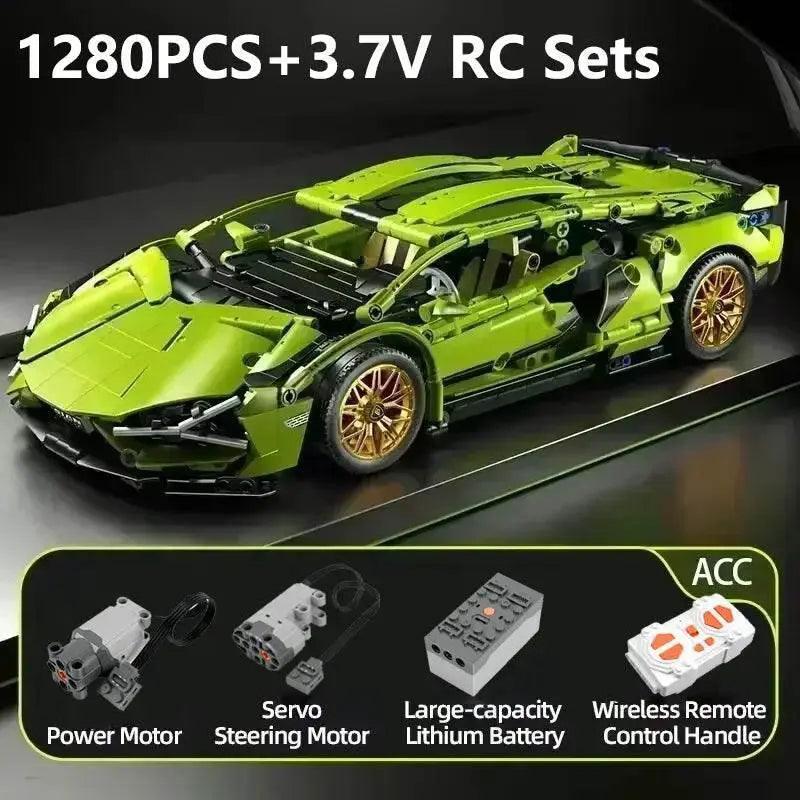  Premium Building Block Car 1280 Tech Set Toyland EU -  ToylandEU™