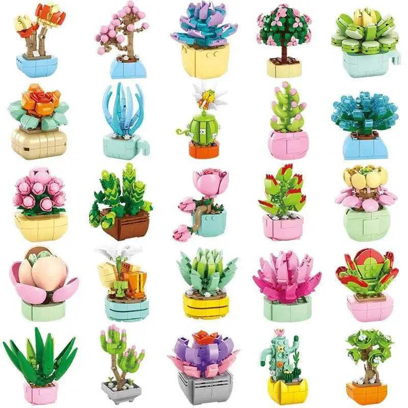  Premium Building Block Flower Desk Decor Toyland EU -  ToylandEU™